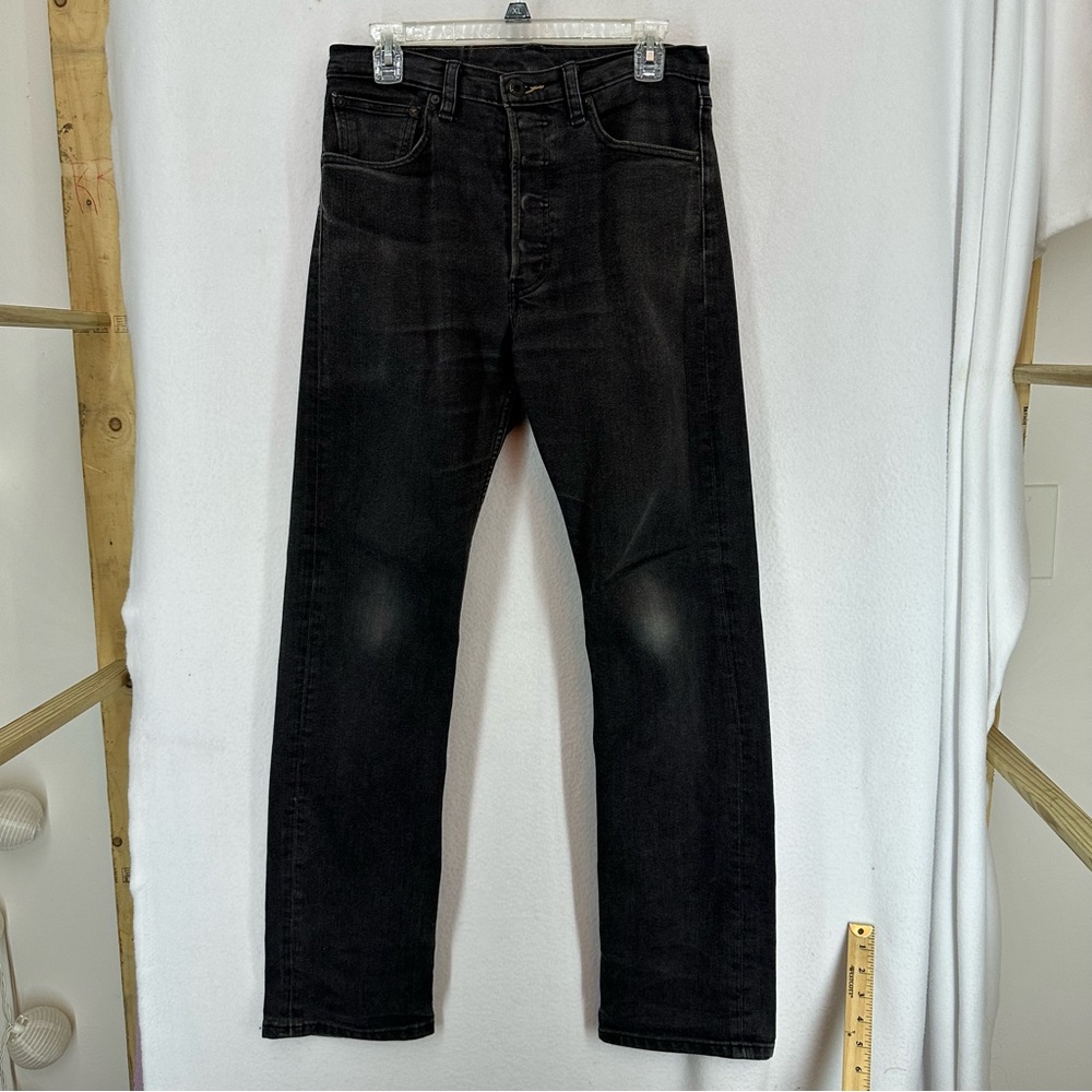 Levi’s Straight Fit Jeans High Waisted Womens 30 Black‎